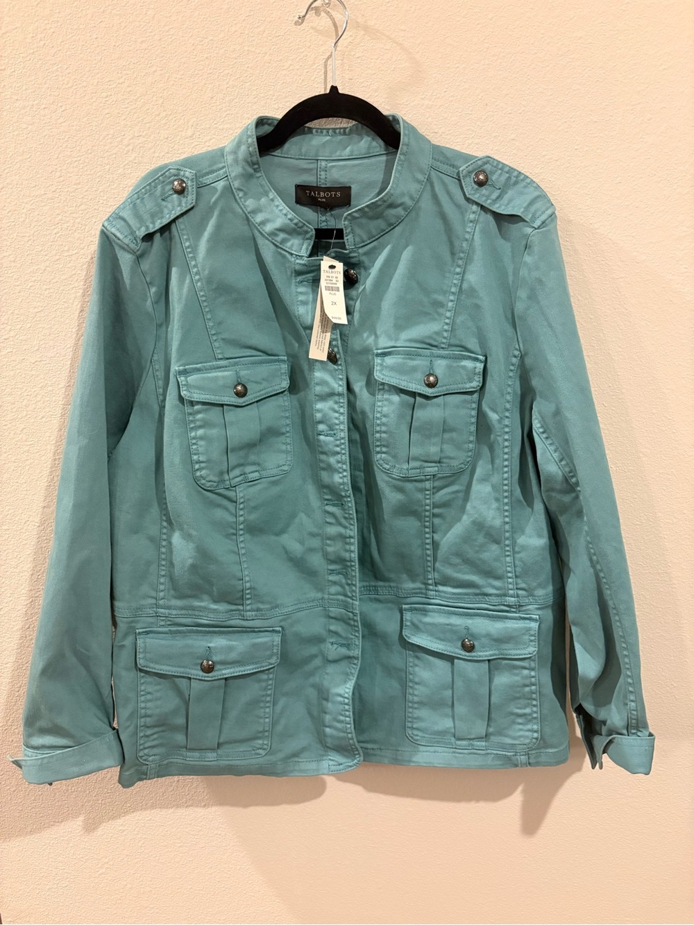 Talbots Teal Utility Jean Jacket - Women's